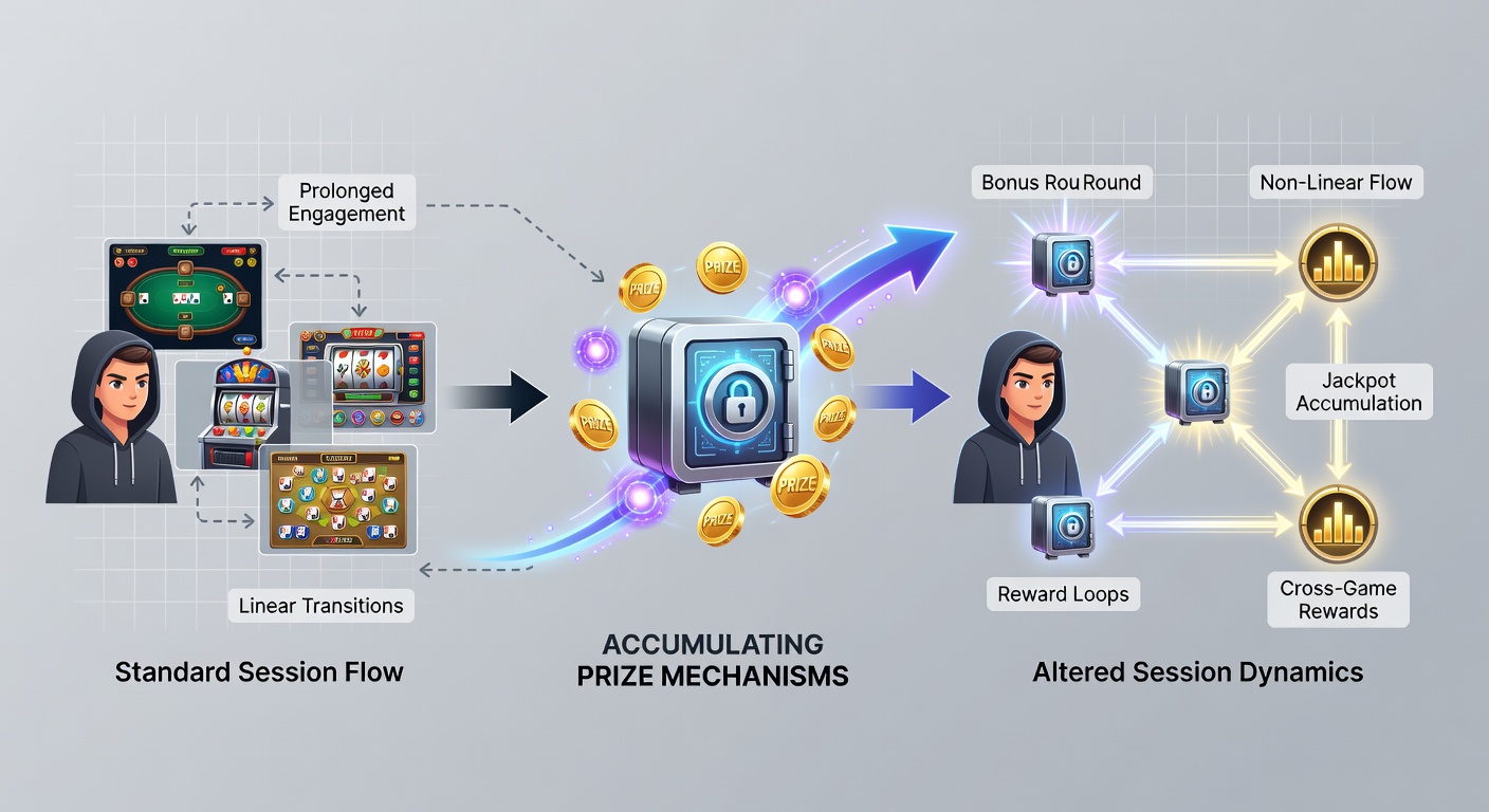 User dashboard displaying synchronized prize accumulation across mobile devices in a mixed-format gaming app