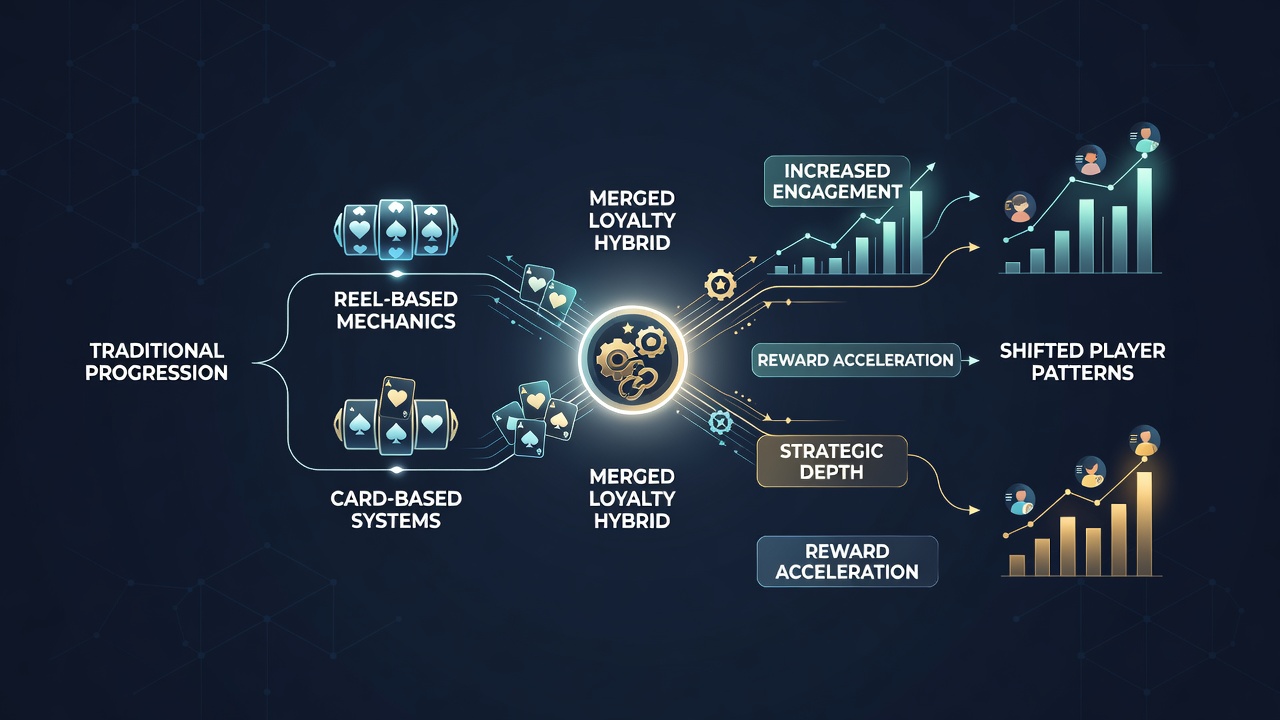Graph illustrating loyalty tier progression rates in hybrid mobile casino games